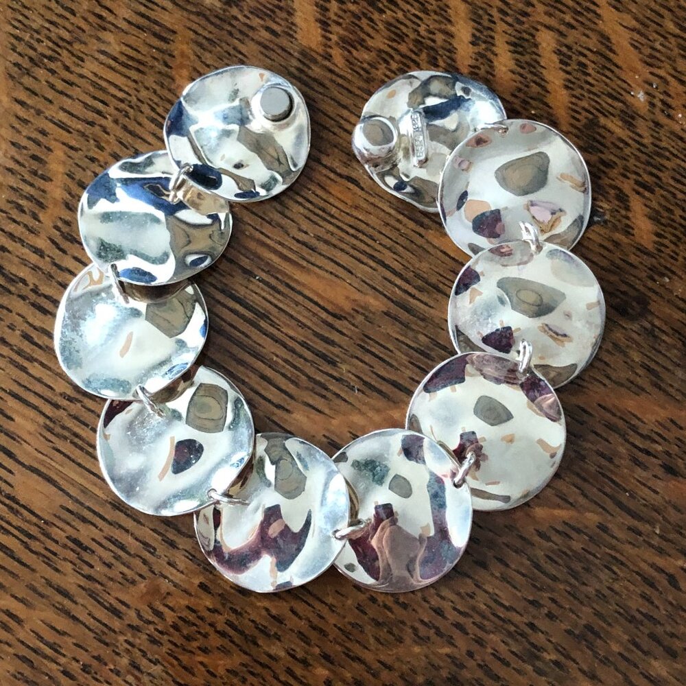 $164 Joseph Esposito Estate Bracelet  32.6 gr  Marked ESPO 925